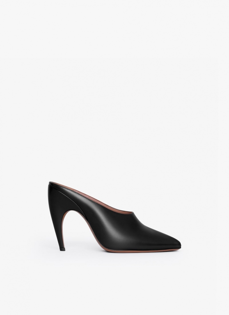 Black Women\'s Alaia Spike Mules Australia | O9W-1070