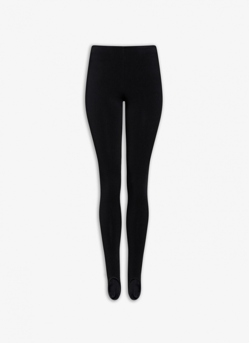 Black Women\'s Alaia Stretch Leggings Australia | P8T-9008