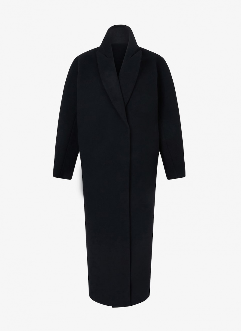 Black Women\'s Alaia Wool Coats Australia | J8D-5907