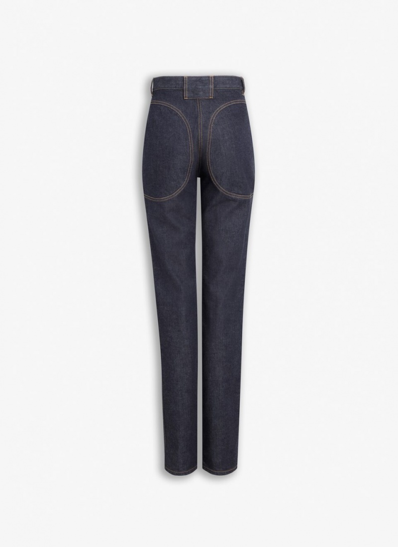 Blue Women's Alaia Highwaist Jeans Australia | D7Z-3123