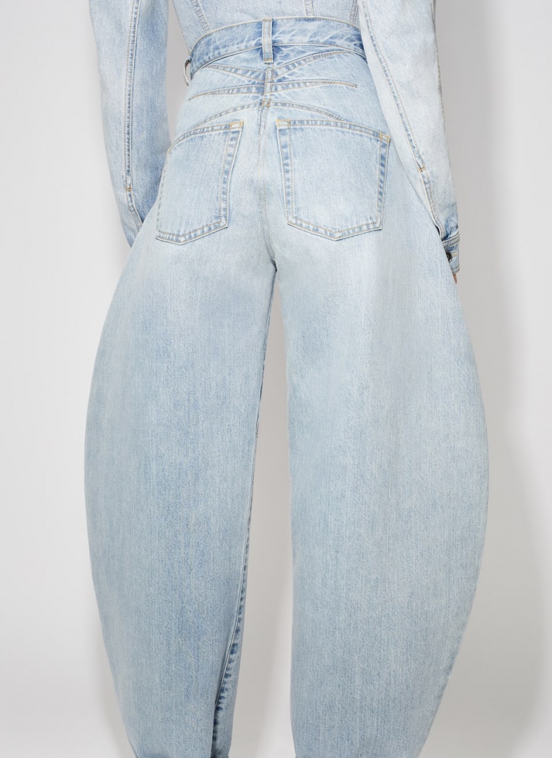 Blue Women's Alaia Round Jeans Australia | S1V-7400