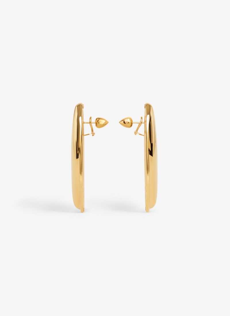 Gold Women's Alaia Bumper Earrings Australia | J8T-4468