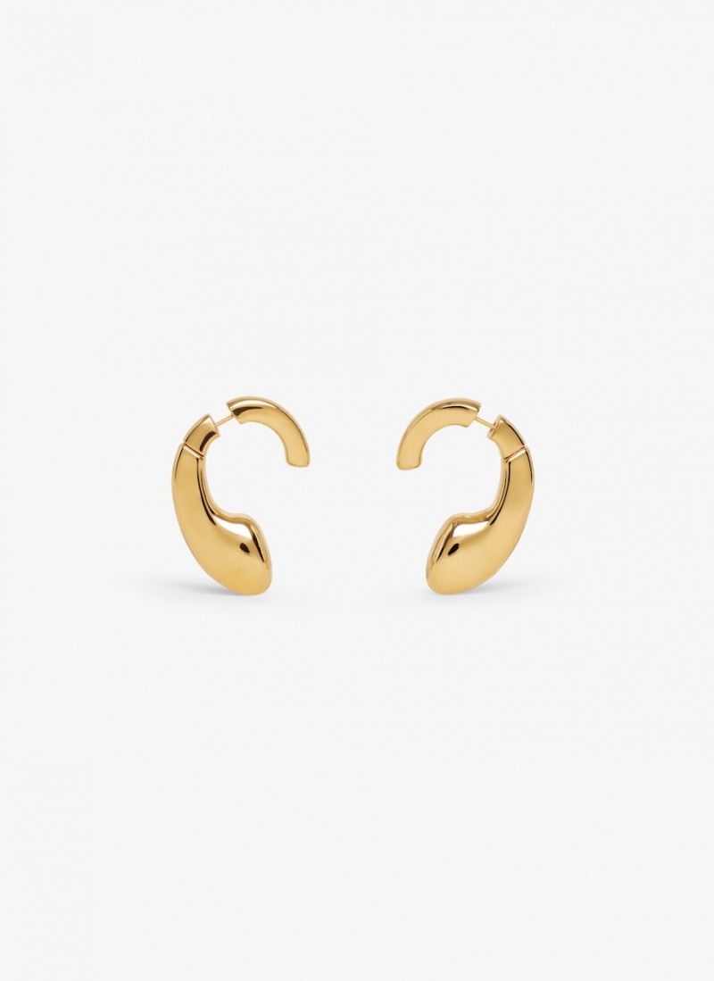 Gold Women\'s Alaia Drip Earrings Australia | H7E-4378