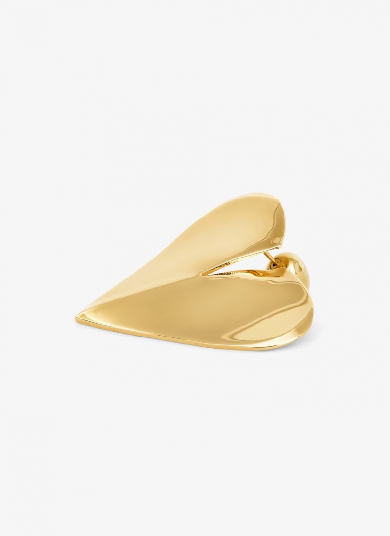 Gold Women's Alaia Heart Earrings Australia | G4M-5444