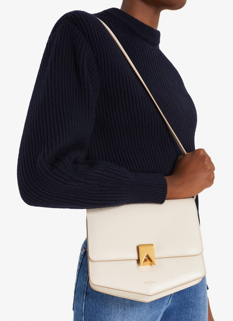 Ivory Women's Alaia Le Papa Shoulder Bags Australia | U9R-5400