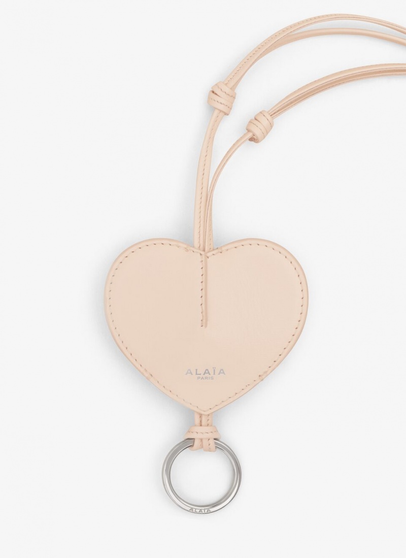 Nude Women's Alaia Le Cœur Bell Key Holders Australia | R4D-0737