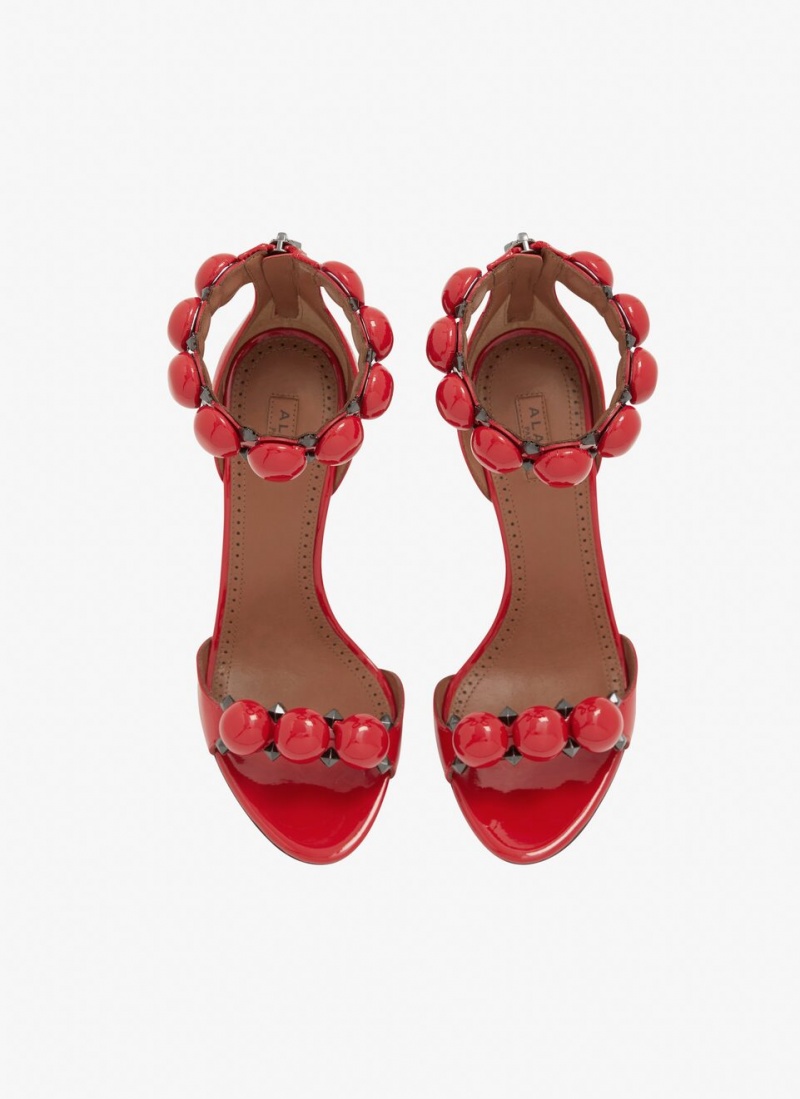 Red Women's Alaia Bombe Sandals Australia | A4S-7677