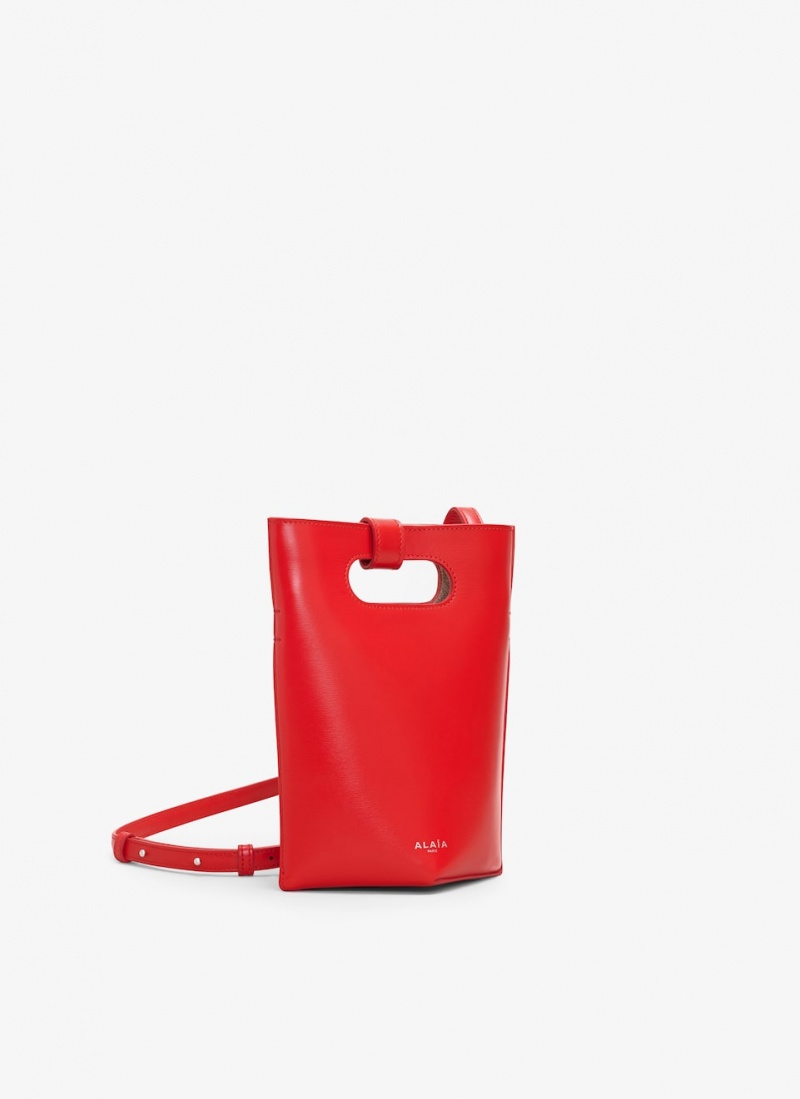 Red Women's Alaia Folded Small Handbags Australia | I2I-1796