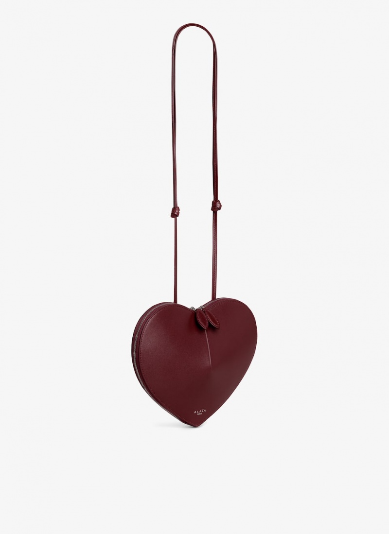 Red Women's Alaia Le Cœur Heart Bag Australia | L0F-1375