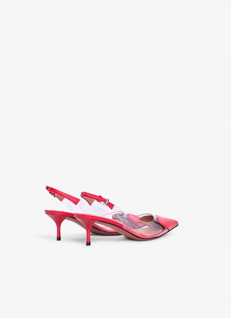 Red Women's Alaia Le Cœur Slingbacks Pumps Australia | I3T-0437