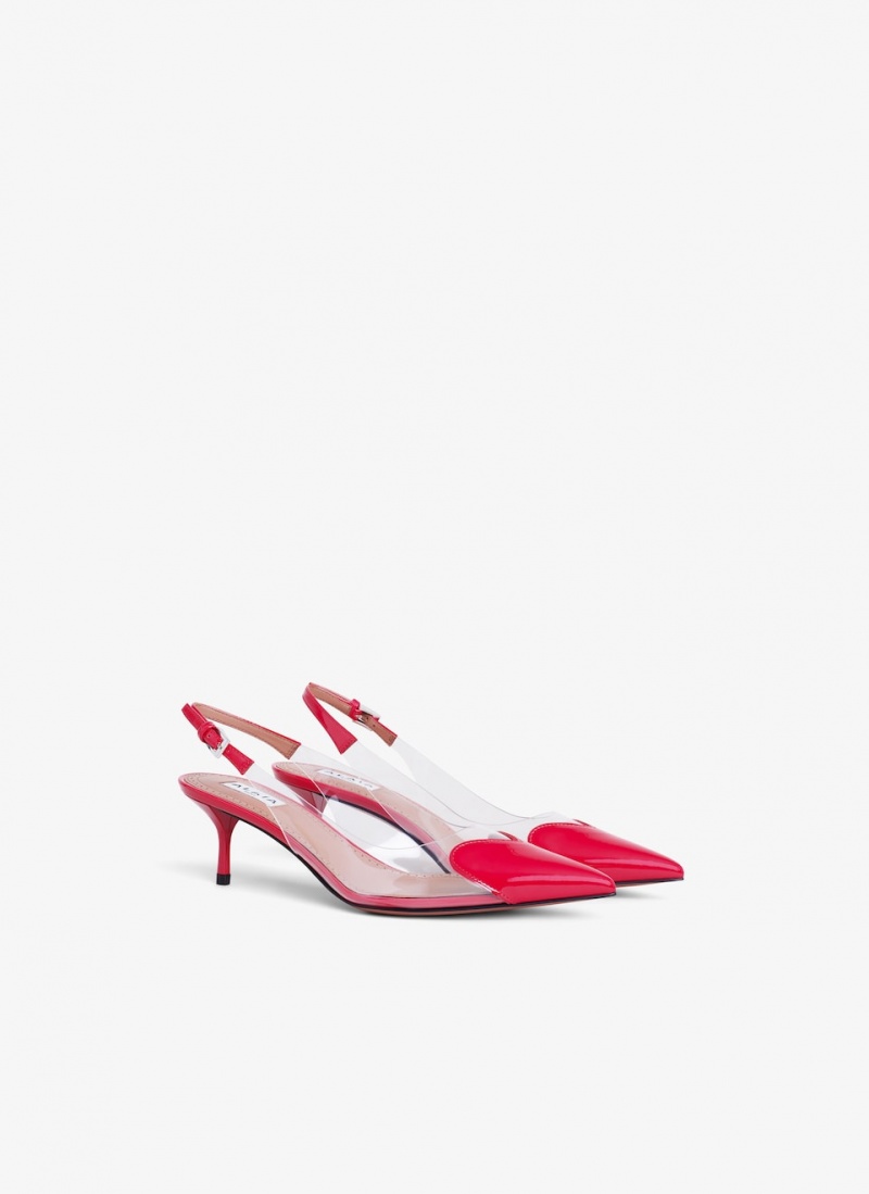 Red Women's Alaia Le Cœur Slingbacks Pumps Australia | I3T-0437