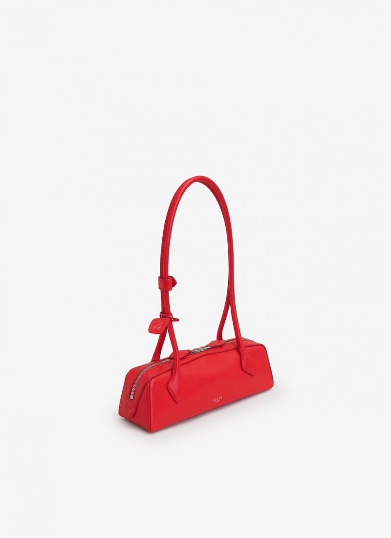 Red Women's Alaia Le Teckel Small Shoulder Bags Australia | A3L-1053