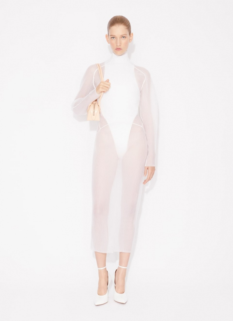 White Women's Alaia Coat Dress Australia | G3O-5862