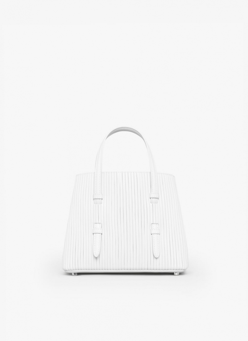 White Women\'s Alaia Mina 20 Tote Bags Australia | F9P-8991