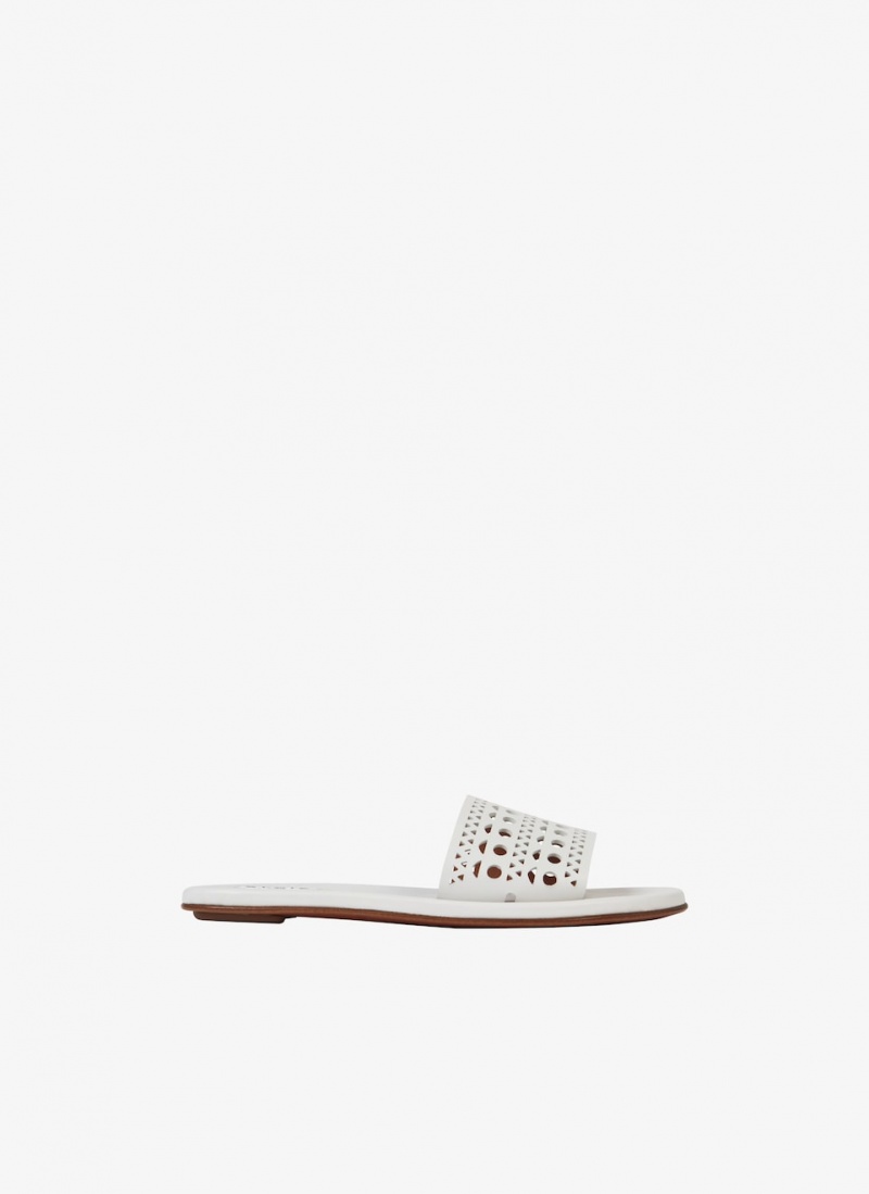 White Women\'s Alaia Mules Mules Australia | M6N-3429