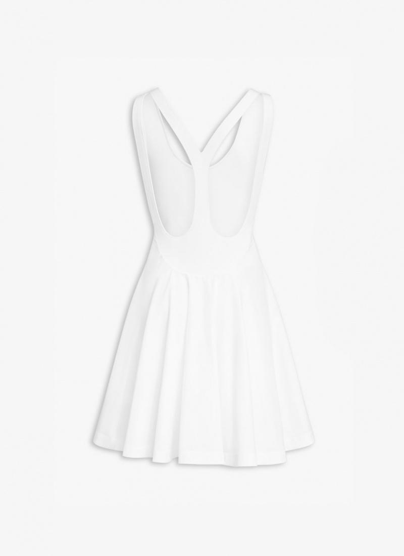 White Women's Alaia Sheer Mini Dress Australia | D5N-2821