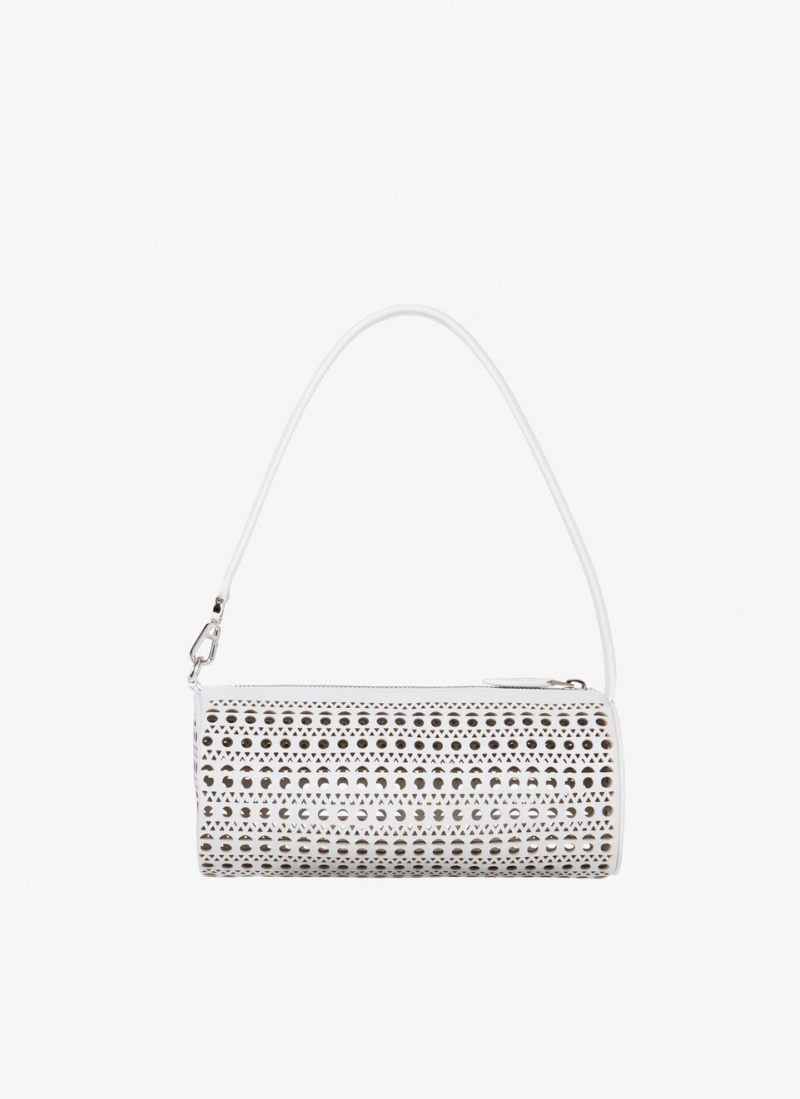 White Women\'s Alaia Tube Shoulder Bags Australia | L7J-3681