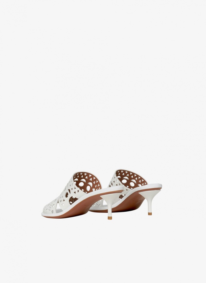 White Women's Alaia Vienne Mules Australia | G2Y-9915