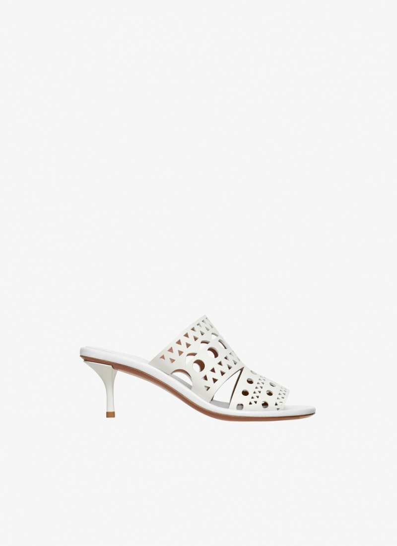 White Women\'s Alaia Vienne Mules Australia | G2Y-9915